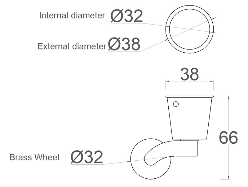 1 1/4 Inch (32mm) - Including Screws