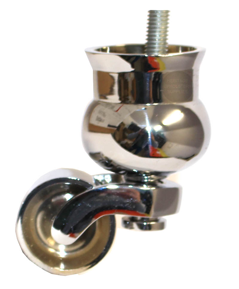 Chrome Cauldron Castor with 5/16 Threaded Bolt (United States)