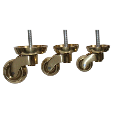 Designer Brass Convex & Concave Cup Castors