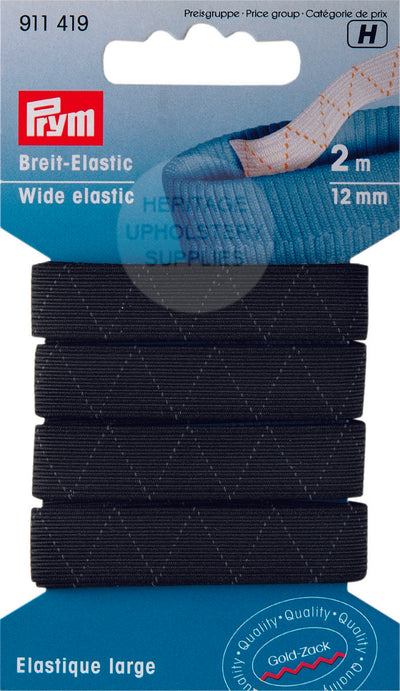 Elastic - Black - 2 Metres